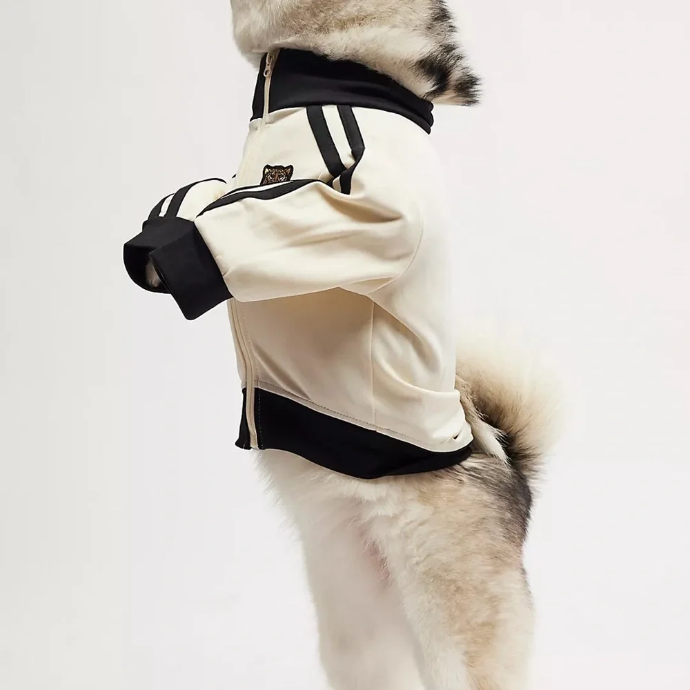 Free People xFURB Stylish Black and White Dog Jacket Size Small New